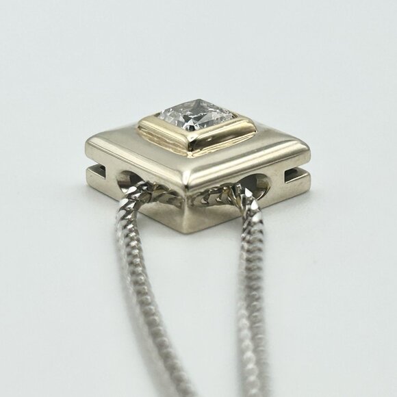 14K Diamond Pendant Necklace - Picture 8 of 13